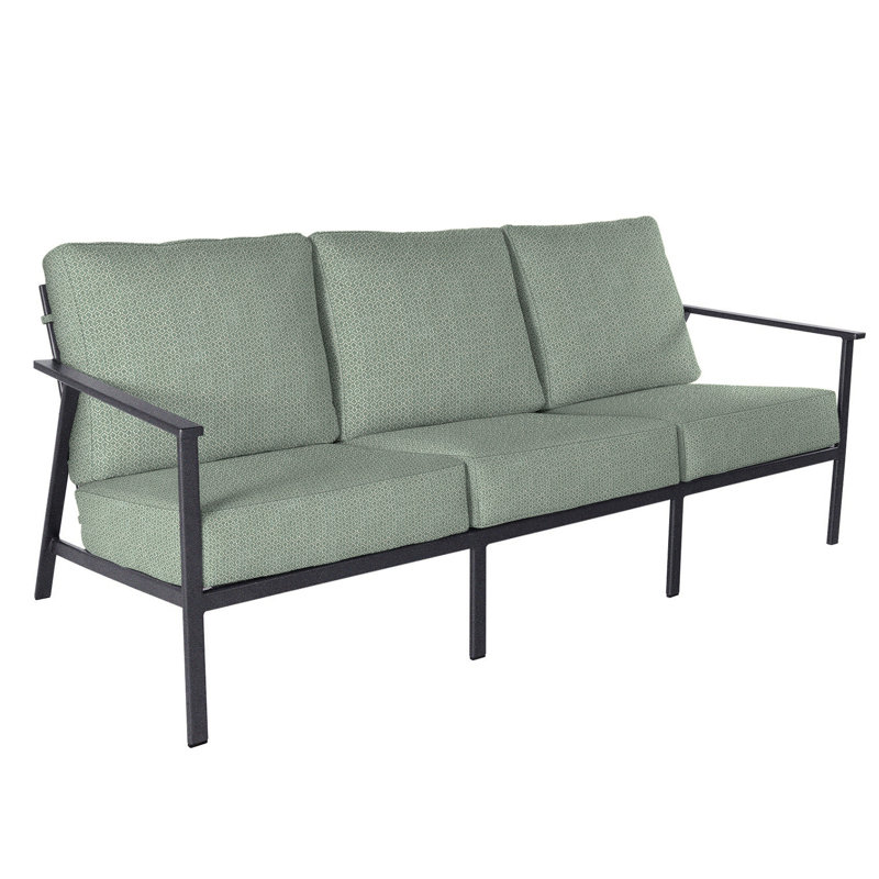Marin Outdoor 3 - Seat Patio Sofa, Graphite, Flagship Stone Sunbrella®