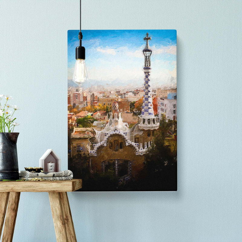 Parc Guell In Barcelona Spain - Wrapped Canvas, 50cm H x 35cm W x 3cm D