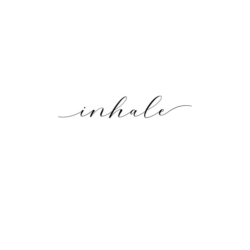 Inhale - Wrapped Canvas Print, 20.32 cm H x 30.48 cm W