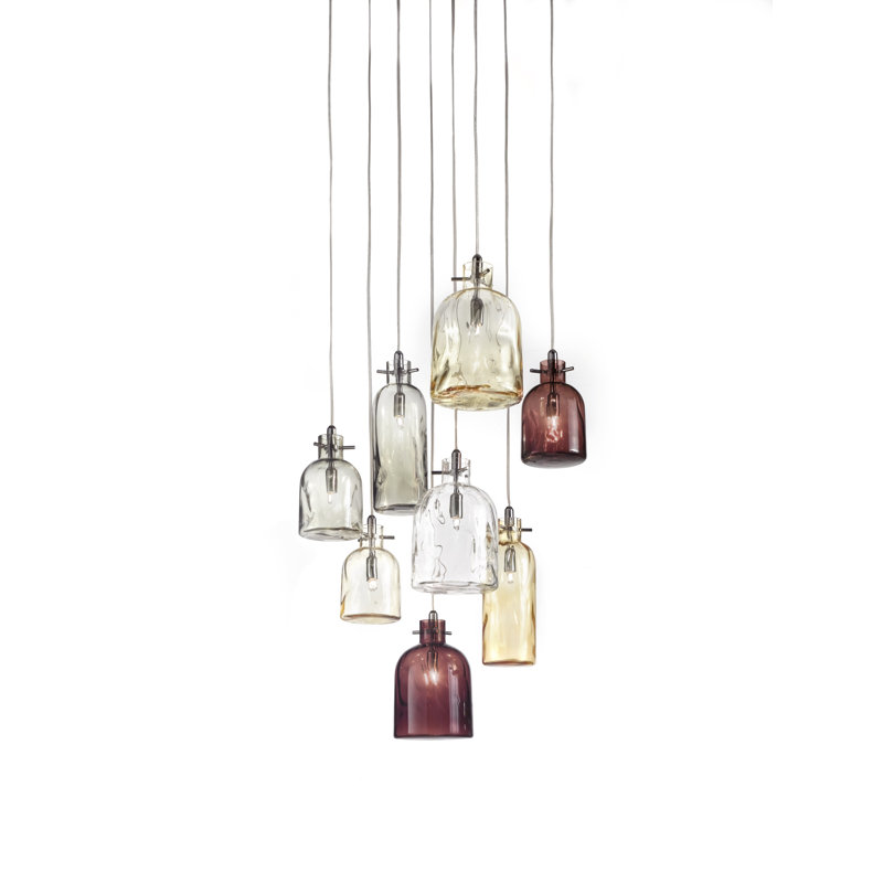 Bossa Nova 1 - Light Jar Pendant, Amethyst