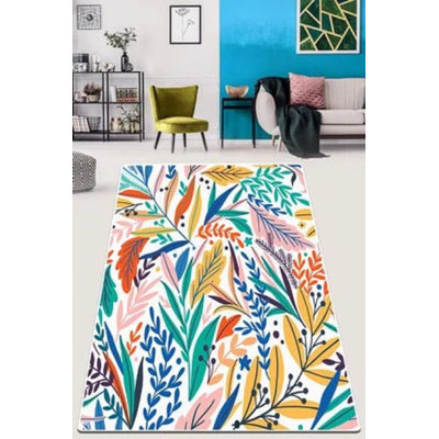 Premium 100% Polyester Area Rug, 39.4 x 62.9 Inches | Antibacterial & Non-Slip Underside, 0.4 in Pile Height | Machine Washable, Perfect for Living Room or Bedroom | Soft, Durable, Easy Care Design