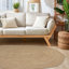 Tapis brun tressé à la main Élisondo-1025263684