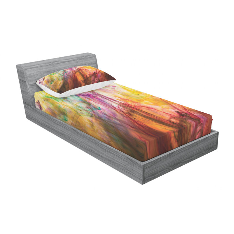 Microfiber Abstract Sheet Set, Twin