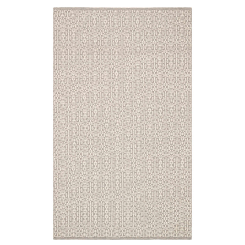 Bare Grey Handwoven Cotton Rug, Rectangle 4' x 6'