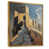Toile avec cadre flottant or