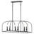 6 - Light Dimmable Lantern Chandelier