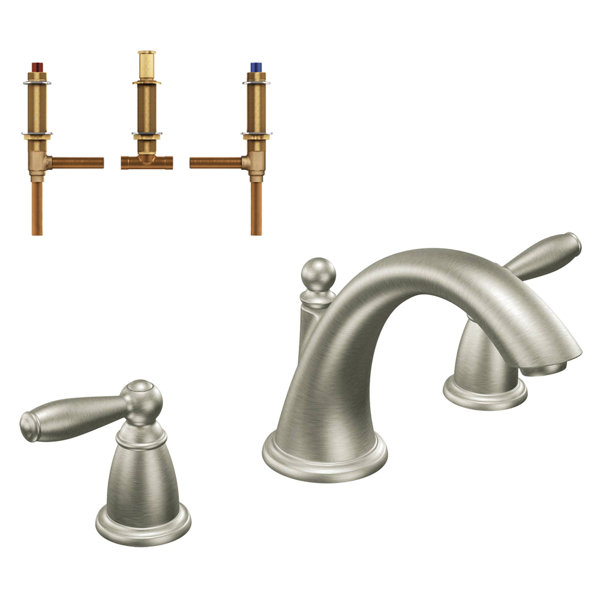 Moen 90 Degree Double Handle Deck Mounted Roman Tub Faucet Trim | Wayfair