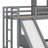 Bunk Bed, Loft Bed With Playhouse, Farmhouse, Ladder, Slide And Guardrails-1635301181