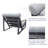 Aluminum Outdoor Lounge Chair with Ottoman