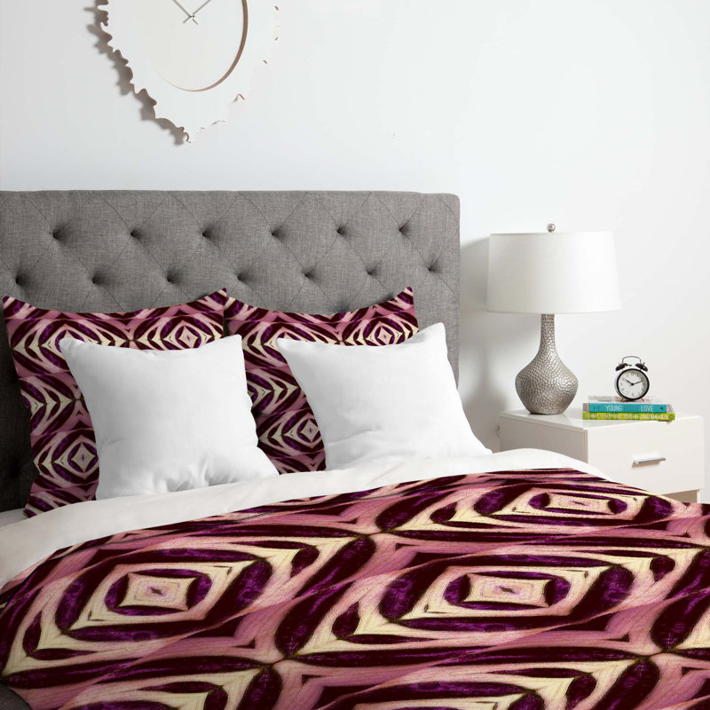 Ensemble de housse de couette calathea, Housse de couette pour grand lit et 2 taies décor