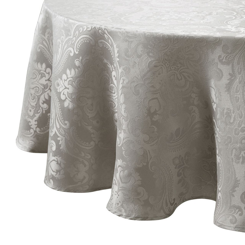 Nappe Corson, Rond 70 po x l 70 po, Argent argent