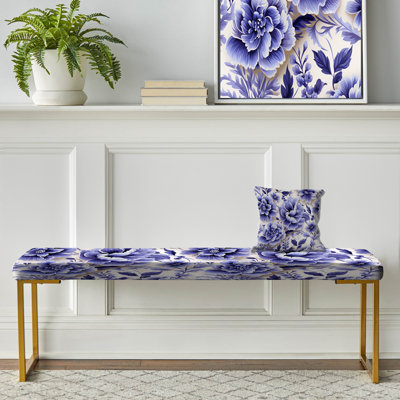 Banc rembourré or