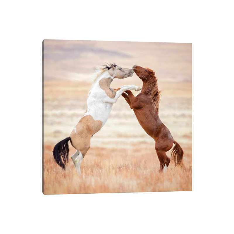 Collection de chevaux VIII-PHB106, H 12 po x l 12 po x P 0,75 po