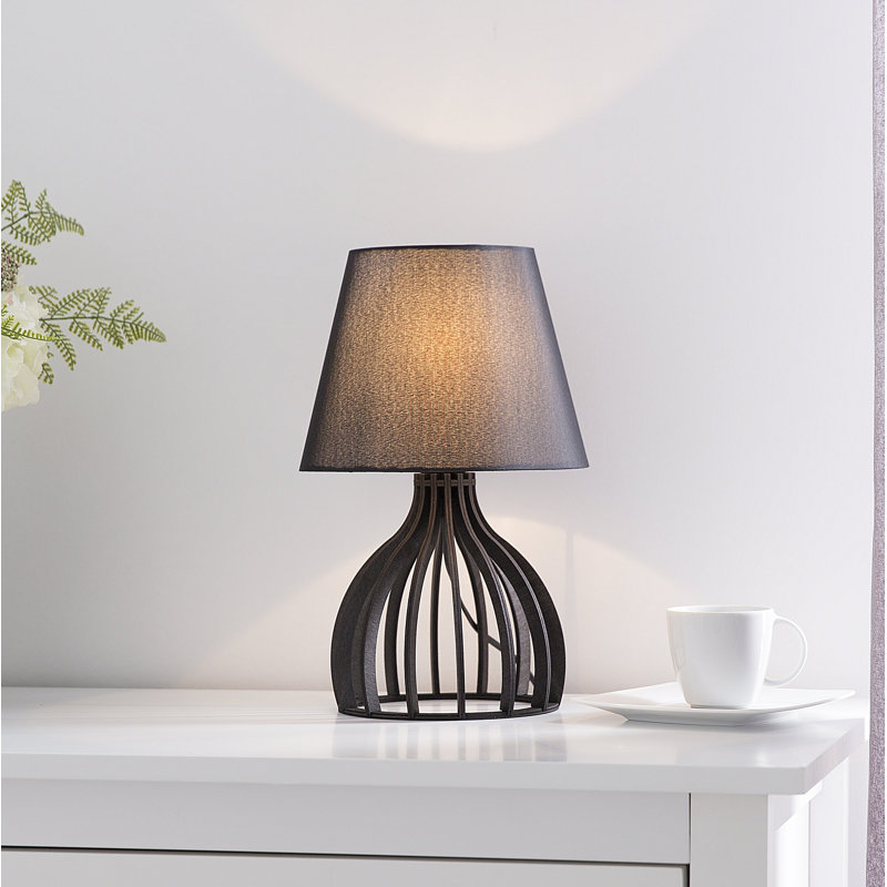 Cotswald Wood Table Lamp, Black