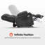 Fauteuil inclinable électrique à deux moteurs avec massage et chaleur, position infinie-558274007