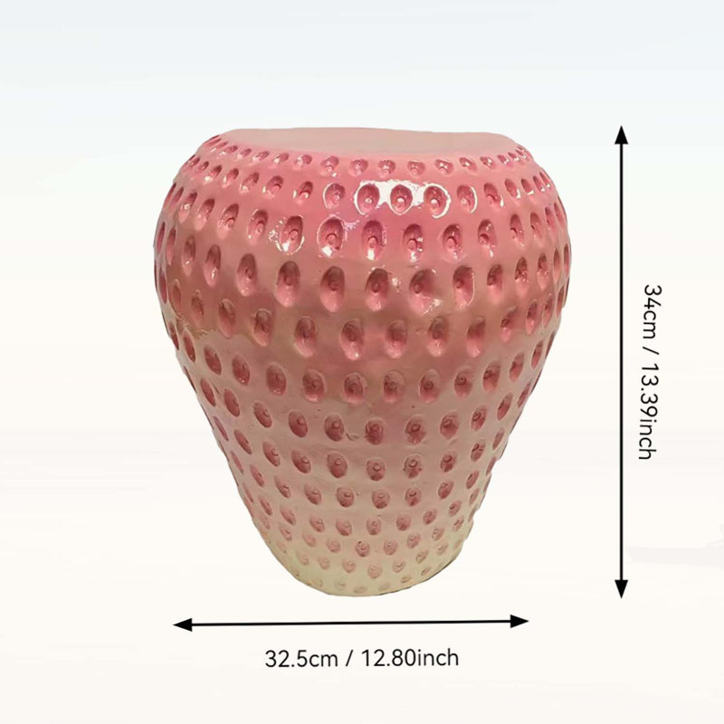 Strawberry Fruit End Table, Pink