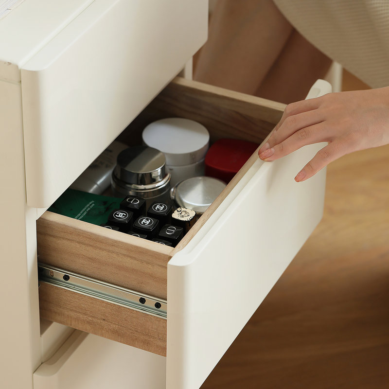 Bureau en bois blanc sans miroir 80Cm