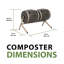 Composteur rotatif à double bac