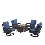 Demosthenes Outdoor 6 - Piece Conversation Set