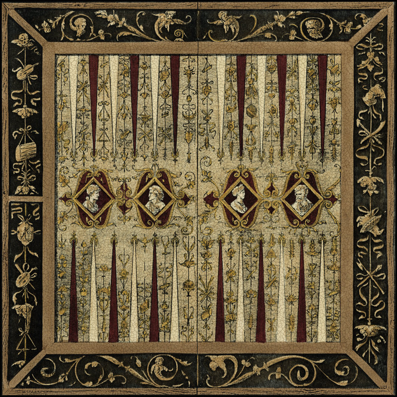 Small Antique Gameboard II by Vision Studio - Wrapped Canvas Print, 30cm H x 30cm W x 3.8cm D