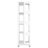 , 4 All Rotating Bookshelf, 360 Wheels, New Style White, Arc-Shaped Corners, Space Solution, Simple Setup Process Space,-122505500