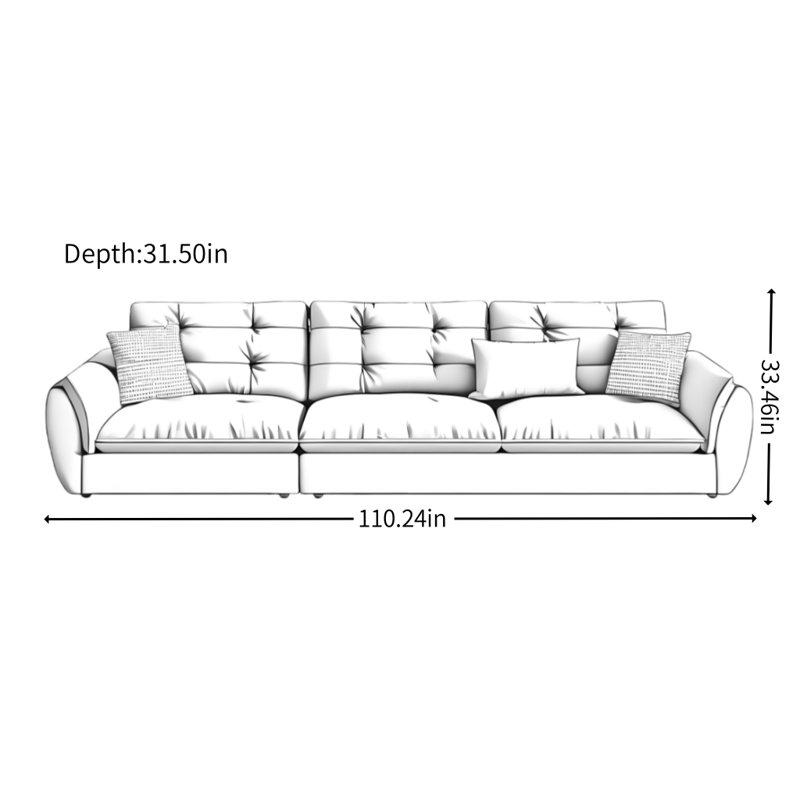 Modern Cream Style Light Luxury Sofa