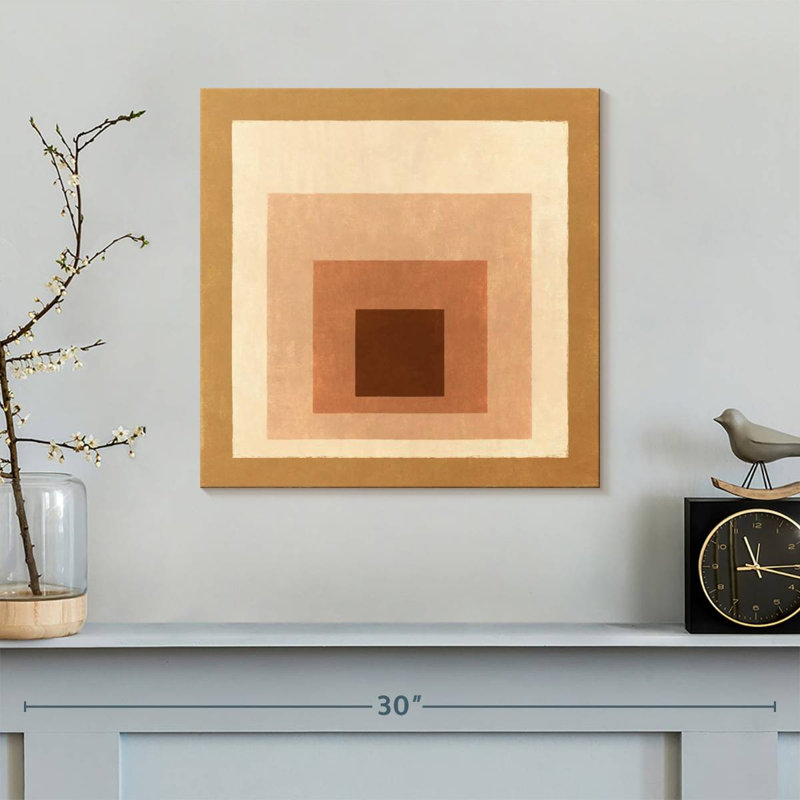 Warm Square Layers, 16" H x 16" W