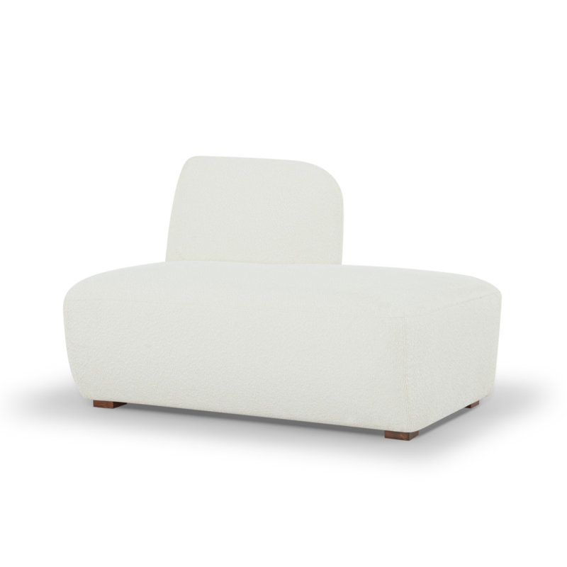 Chaise longue rembourrée Jainie, Orienté à droite, Dune Performance Boucle