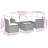 Vidaxl Garden Sofa Set Gray, Dark Gray