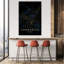 Podgorica Golden City Map Abstract Elegant Minimalist City Wall Art Print 1 Piece Wrapped Canvas Wall Art-1159119324