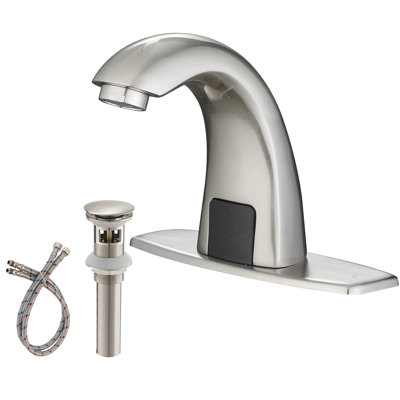 Single-Hole Bathroom Faucet with Drain Assembly