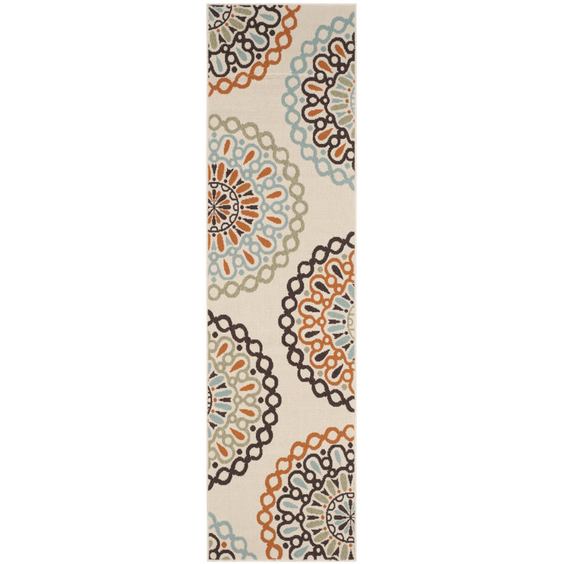Centeno Performance Geometric Indoor/Outdoor Area Rug, Runner 2'3" x 12'