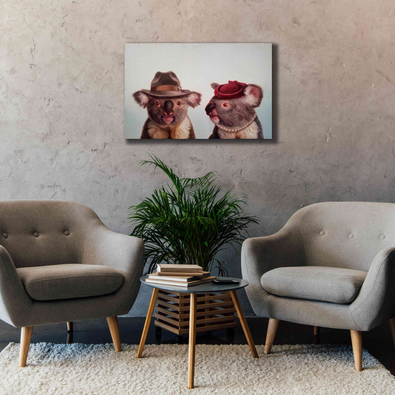 «Mates» par Lucia Heffernan, H 26 po x l 40 po x P 1,5 po