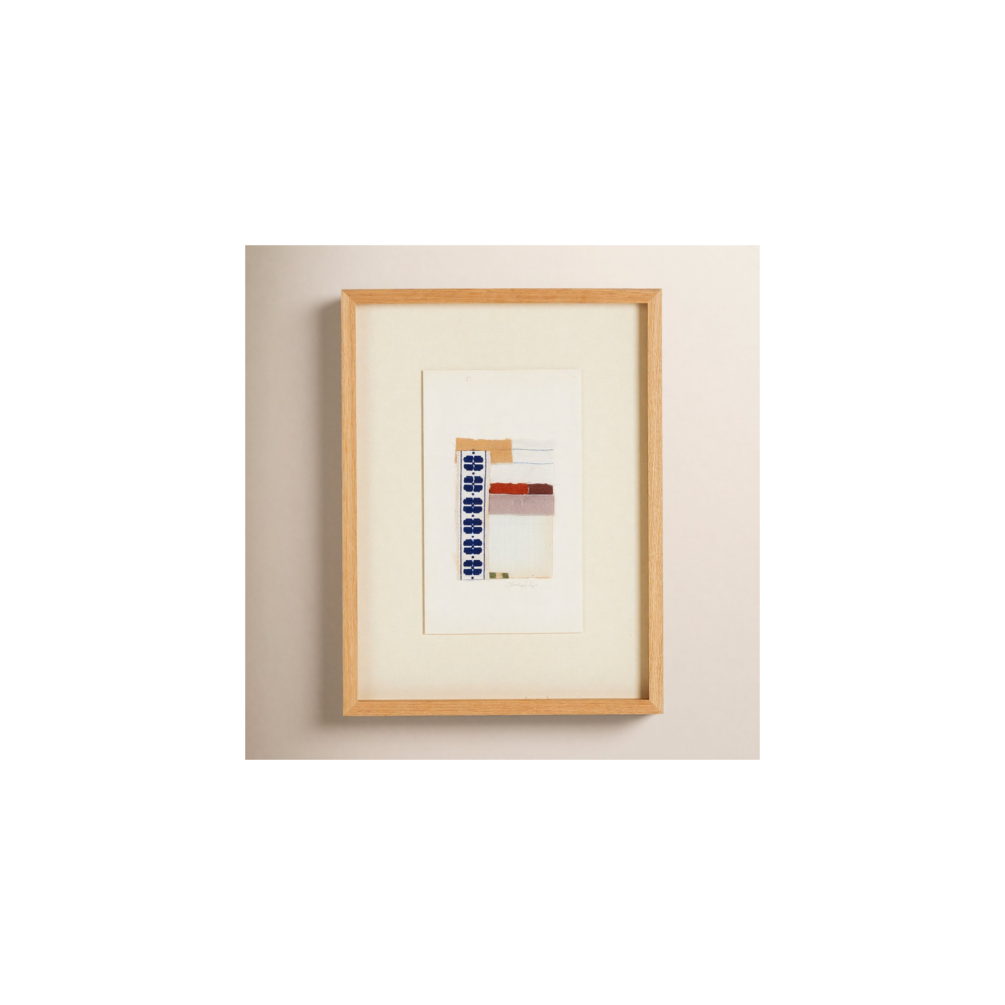 Motif Bleu by Shaina Page, 40" H x 30" W