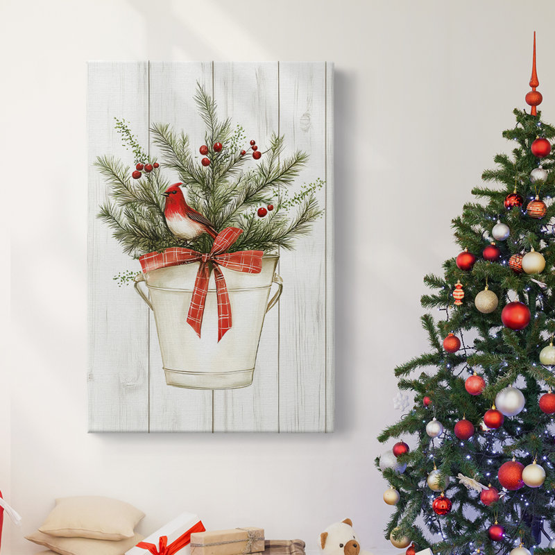 Art des Fêtes de Noël - Toile tendue avec châssis LVII, H 36 po x l 24 po