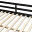 Lit mezzanine double en bois avec bureau, tablettes multiples et lumière RVB, vert-130590298-130590299
