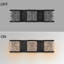Luminaires de salle de bain modernes à DEL, appliques murales noires à 3 lumières pour éclairage de salle de bain sur miroir, lumières DEL en cristal à intensité variable, lampe murale câblée. (Ampoules DEL intégrées incluses)