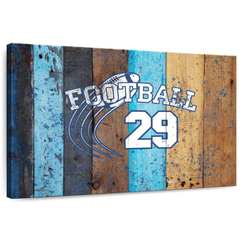 Sireci Football Logo Surface, 34" H x 51" W