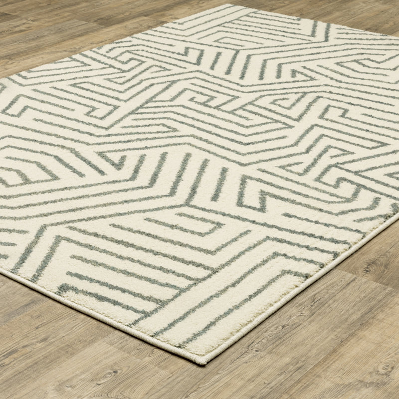 Tapis beige / gris Sloane, Rectangle 9 pi 10 po x 12 pi 10 po