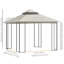 10 pi. L 10 pi. D Pavillon de jardin en acier
