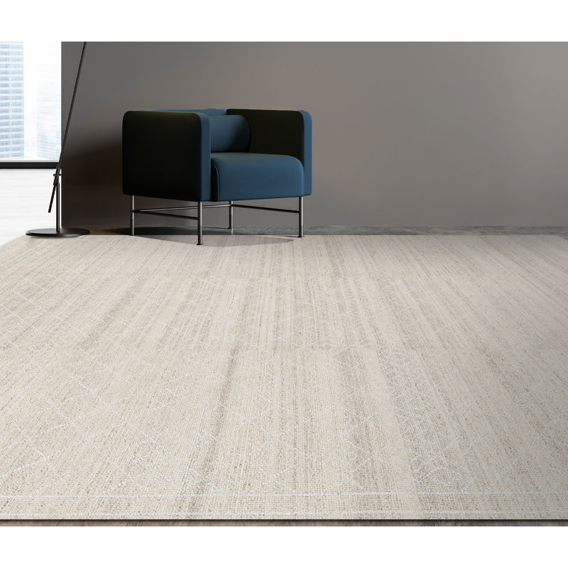 Hand-Knotted High-Quality Natural and Beige Area Rug