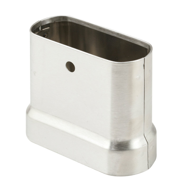 Pilaster Shoe Kit, Fits 4 in. Wide Pilasters, Stainless Steel, Oval End (Single Pack)