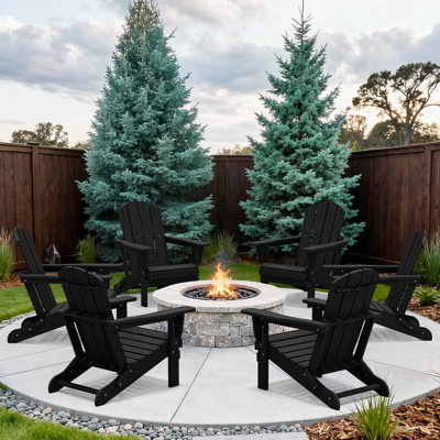 Clitheroe Foldable HDPE Adirondack Chair