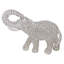 Sculpture de table en faux cristal et argent 15 po Cutshall-1064821376