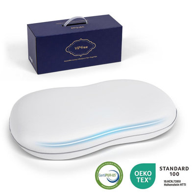 Oreiller cervical ergonomique breveté Anouk pour dormeurs latéraux et lombaires