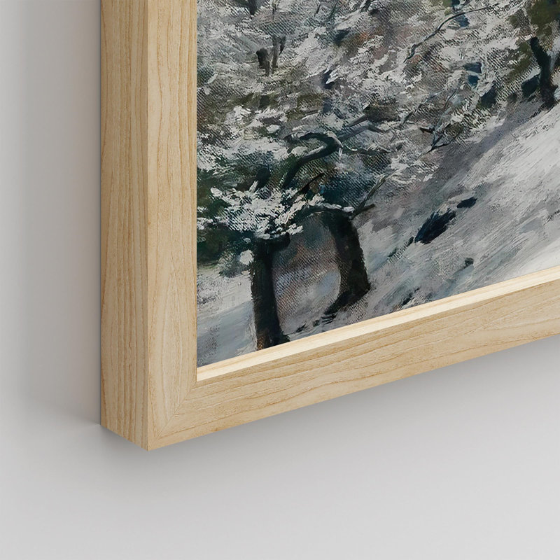 «Winter Snow Covered Birch Trees» sur, Naturel, H 12 po x l 16 po