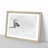 Magpie in Flight in Abstract - Picture Frame Graphic Art Print-55760836-55760837