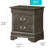 Charming Traditional Gray Nightstand-1195577220