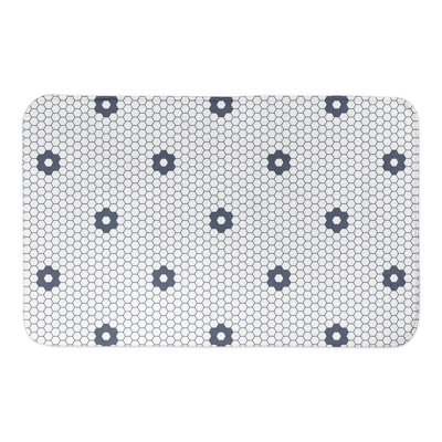Tapis de bain floral