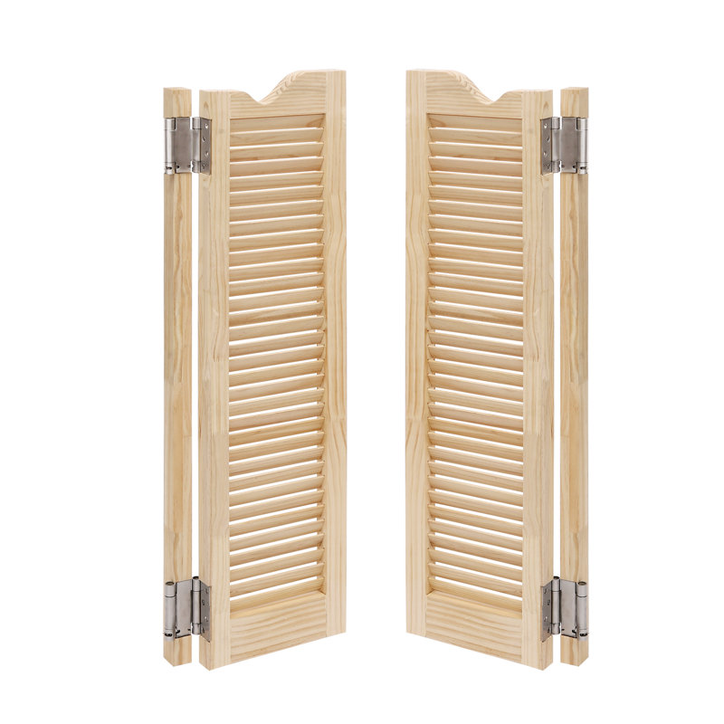 Solid Wood Café/Saloon Doors, 24.02" x 42.13", Wood